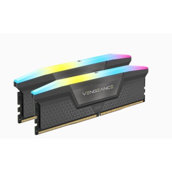 Memoria RAM Corsair Vengeance RGB - DDR5 - 5600MHz - 64GB (2 x 32GB) - CL40 - Gris - CMH64GX5M2B5600Z40K