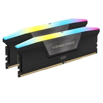 Memoria RAM Corsair VENGEANCE RGB - DDR5 - 64GB (2x32GB) - 6400MT/s - DIMM - Para PC - CMH64GX5M2B6400C32