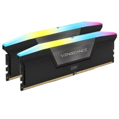 Memoria RAM Corsair VENGEANCE RGB - DDR5 - 96GB (2x48GB) - 5600MT/s - DIMM - Para PC - CMH96GX5M2B5600C40