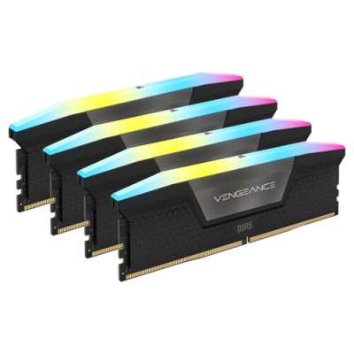 Memoria RAM Corsair Vengeance RGB - DDR5 - 96GB (4x24GB) - 6400MHz - UDIMM - Para PC - CMH96GX5M4B6400C32