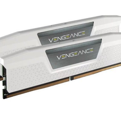 Memoria RAM Corsair VENGEANCE - DDR5 - 32GB (2x16GB) - 6400MT/s - DIMM - Para PC - Blanco - CMK32GX5M2B6400C32W