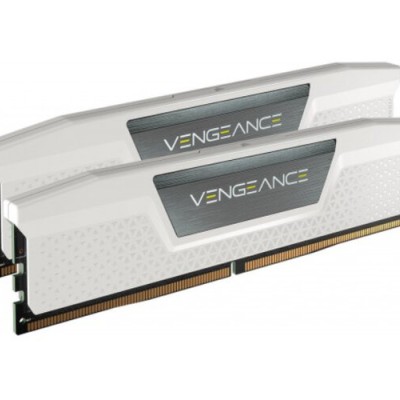 Memoria RAM Corsair Vengeance - DDR5 - 64GB (2x32GB) - 5200MHz - DIMM - para PC-  Blanco - CMK64GX5M2B5200C40W
