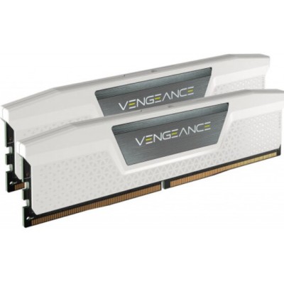 Memoria RAM Corsair Vengeance - DDR5 - 64GB (2x32GB) - 5200MHz - DIMM - para PC-  Blanco - CMK64GX5M2B5200C40W