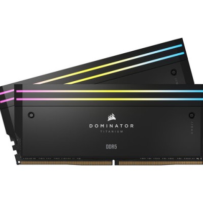 Memoria RAM Corsair Dominator Titanium RGB - DDR5 - 32GB (2x16GB) - 6600MHz - UDIMM - Para PC - CMP32GX5M2X6600C32