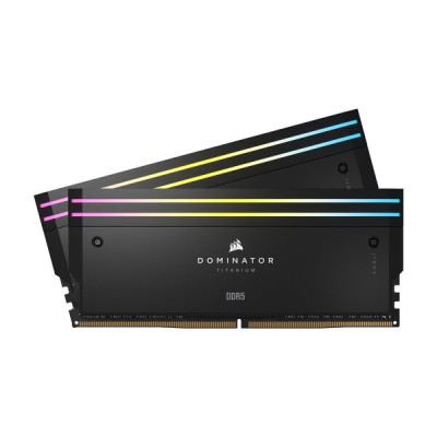 Memoria RAM Corsair Dominator Titanium RGB - DDR5 - 32GB (2x16GB) - 6600MHz - UDIMM - Para PC - CMP32GX5M2X6600C32