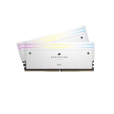 Memoria RAM Corsair DOMINATOR TITANIUM RGB - DDR5 - 32GB (2x16GB) - 7000MT/s - DIMM - Para PC - Blanco - CMP32GX5M2X7000C34W