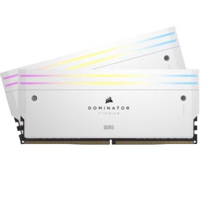Memoria RAM Corsair DOMINATOR TITANIUM - DDR5 - 48GB (2x24GB) - 7000MT/s - DIMM - Para PC - Blanco - CMP48GX5M2B7000C36W