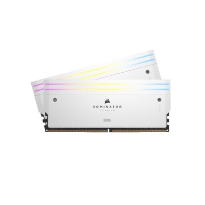 Memoria RAM Corsair DOMINATOR TITANIUM - DDR5 - 48GB (2x24GB) - 7000MT/s - DIMM - Para PC - Blanco - CMP48GX5M2B7000C36W
