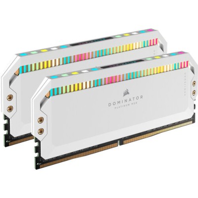 Memoria RAM Corsair Dominator Platinum RGB - DDR5 - 32GB (2x16GB) - 5600MHz - DIMM - para PC - Blanco - CMT32GX5M2B5600C36W