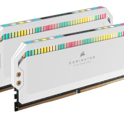 Memoria RAM Corsair DOMINATOR PLATINUM RGB - DDR5 - 64GB (2x32GB) - 5200MT/s - DIMM - Para PC - Blanco - CMT64GX5M2B5200C40W