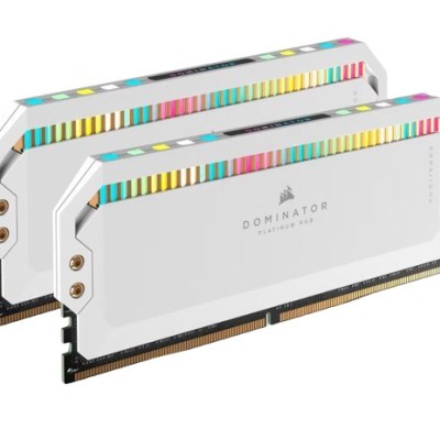 Memoria RAM Corsair DOMINATOR PLATINUM RGB - DDR5 - 64GB (2x32GB) - 5600MT/s - DIMM - Para PC - Blanco - CMT64GX5M2B5600C40W