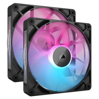 Ventilador Corsair iCUE LINK RX140 RGB - 140mm - 1700 RPM - RGB - 2 Piezas - CO-9051020-WW
