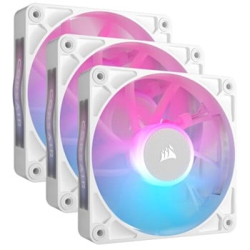Ventilador Corsair iCUE LINK RX120 RGB - 120mm - 2100 RPM - 3 Piezas - Blanco