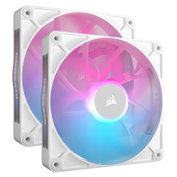 Ventilador Corsair iCUE LINK RX140 RGB - 140mm - 1700 RPM - 2 Piezas - Blanco - CO-9051024-WW