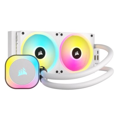 Enfriamiento Líquido Corsair iCUE LINK H100i RGB - 2 Ventiladores - 2400 RPM - Blanco - CW-9061005-WW
