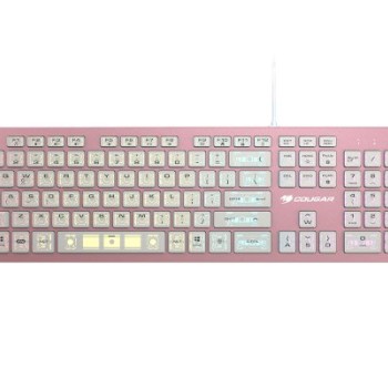 Teclado Gamer COUGAR VANTAR AX - Alámbrico RGB Rosa - Modelo 37VAPXNMX.0002