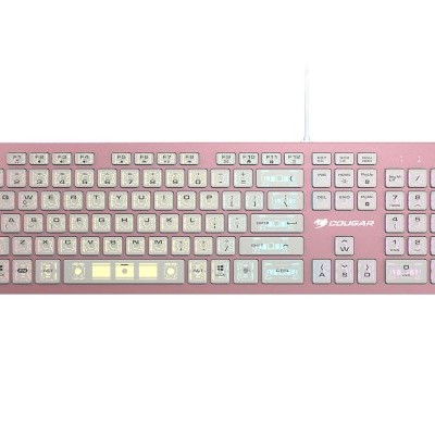 Teclado Gamer COUGAR VANTAR AX - Alámbrico - RGB - Rosa - 37VAPXNMX.0002