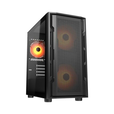 Gabinete Gamer COUGAR Uniface Mini RGB - Mini Torre - Micro ATX/Mini ITX - Panel Lateral - 3855C90.0003