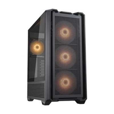 Gabinete Gamer COUGAR MX600 RGB - Torre - ATX/Micro ATX/Mini ITX/CEB/E-ATX - Panel Lateral - 3857C90.0001