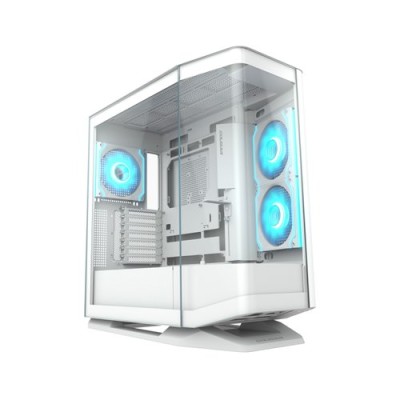 Gabinete Gamer COUGAR FV270 RGB - Media Torre - ATX/Micro ATX/Mini ITX/CEB/E-ATX - Panel Lateral - Blanco - 3858M60.0006