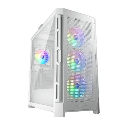 Gabinete Gamer COUGAR Airface Pro RGB - Media Torre - ATX/Micro ATX/Mini ITX/CEB/E-ATX - Panel Lateral - Blanco - 385AD10.0004