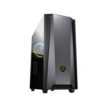 Gabinete Gamer COUGAR MX660 Iron RGB - Media Torre - E-ATX/ATX/Micro ATX/Mini-ITX - 1 Ventilador VK120 - Panel Lateral - RGB - 385BMS0.0006