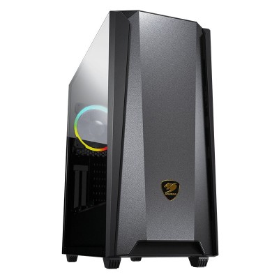 Gabinete Gamer COUGAR MX660 Iron RGB - Media Torre - E-ATX/ATX/Micro ATX/Mini-ITX - 1 Ventilador VK120 - Panel Lateral - RGB - 385BMS0.0006
