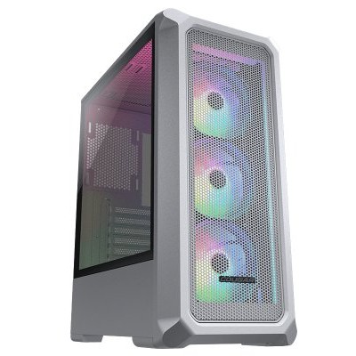 Gabinete Gamer COUGAR Archon 2 Mesh RGB - Media Torre - ATX/Micro ATX/Mini ITX - Panel Lateral - Blanco - 385CC50.0002