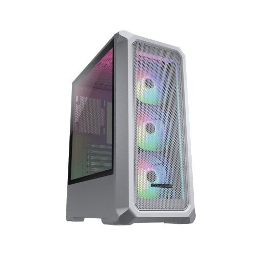 Gabinete Gamer COUGAR Archon 2 Mesh RGB Blanco - Media Torre ATX con Panel Lateral de Vidrio