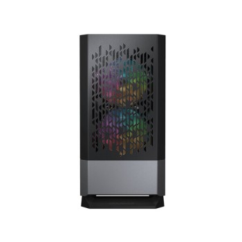 Gabinete Gamer Cougar MG140 Air RGB - Mini Torre - Micro ATX/Mini ITX - 3x Ventiladores - Panel Lateral - Negro - 385JM80.0001