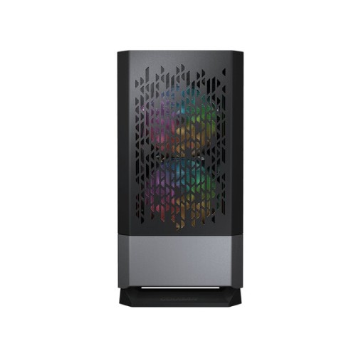 Gabinete Gamer Cougar MG140 Air RGB - Mini Torre con 3 Ventiladores RGB, Panel Lateral de Vidrio Templado, Soporte Micro ATX/Mini ITX - Negro