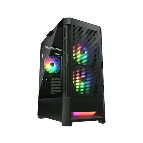 Gabinete Gamer Cougar Airface RGB - Media Torre - Compatible ATX/Micro ATX/Mini-ITX - 3 Ventiladores RGB - Panel Lateral de Vidrio - Modelo 385ZD10.0004