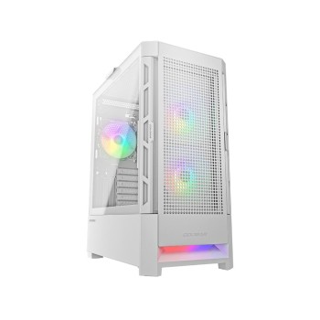 Gabinete Gamer Cougar Airface RGB - Media Torre - Mini ITX/Micro ATX/ATX/CEB - 3 Ventiladores - Panel Lateral - Blanco  - 385ZD10.0005