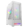 Gabinete Gamer Cougar Airface RGB - Media Torre - Mini ITX/Micro ATX/ATX/CEB - 3 Ventiladores - Panel Lateral - Blanco  - 385ZD10.0005