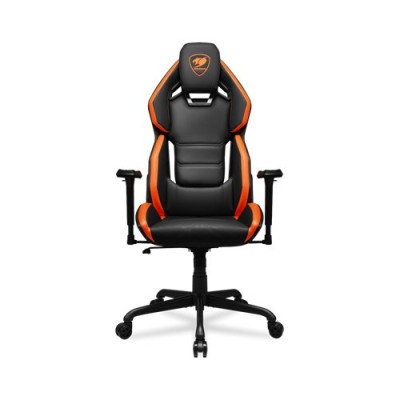 Silla Gamer COUGAR Hotrod - Soporta 136 kg - Negro con Naranja - 3MARXORB.0001