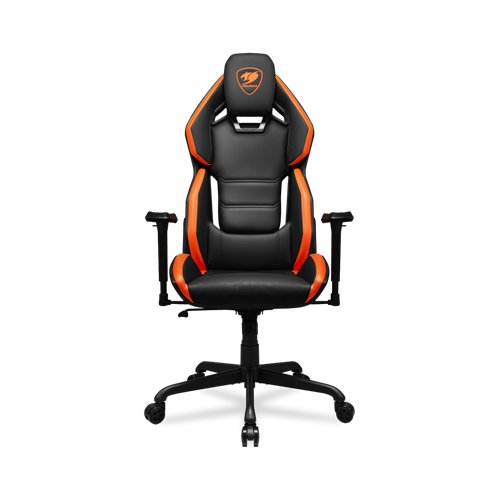 Silla Gamer COUGAR Hotrod - Soporta 136 kg - Negro con Naranja - Modelo 3MARXORB.0001