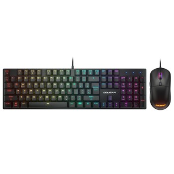 Kit Gamer COUGAR Combat - Teclado Mecánico y Mouse RGB 8000 DPI - 37CBRXNMB.0002/37CBTM1MB.0009