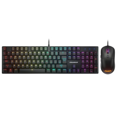 Kit Gamer COUGAR Combat - Teclado - Mouse - RGB - 37CBRXNMB.0002/37CBTM1MB.0009