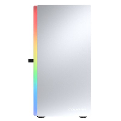 Gabiente Gamer COUGAR PURITY RGB - Mini Torre - Micro ATX/Mini-ITX - Panel Lateral - Blanco - 385PC40.0002