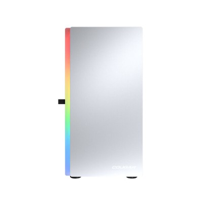 Gabiente Gamer COUGAR PURITY RGB - Mini Torre - Micro ATX/Mini-ITX - Panel Lateral - Blanco - 385PC40.0002