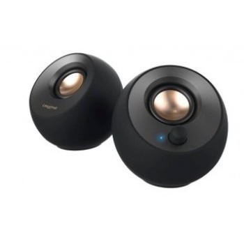 Bocinas Creative Pebble - Alámbrico - USB-C - 8W - Negro - 51MF1695AA000