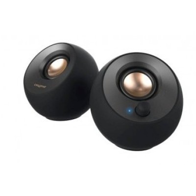 Bocinas Creative Pebble - Alámbrico - USB-C - 8W - Negro - 51MF1695AA000