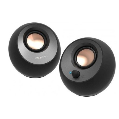 Bocinas Creative Pebble - 8W Bluetooth 5.0 y USB-C - Negro - Modelo 51MF1700AA000