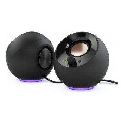Bocinas Creative Pebble - Alámbrico - USB-C - 8W - Negro - RGB - 51MF1725AA000
