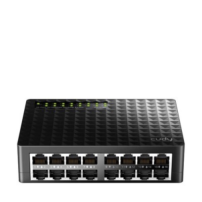 Switch CUDY FS1016D - Fast Ethernet - 16 Puertos - No Gestionado - FS1016D
