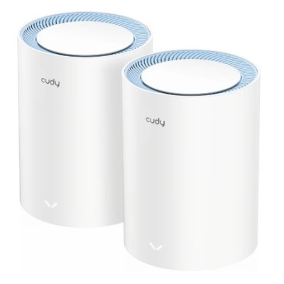 Sistema Wi-Fi CUDY M1200 - 2.4/5GHz - 300/867Mbps - 2x RJ-45 - 2 Piezas - M1200_2PK