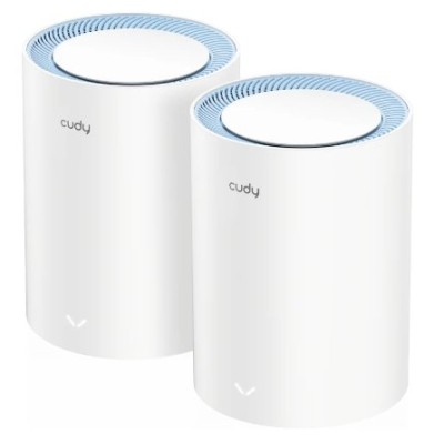 Sistema Wi-Fi CUDY M1200 - 2.4/5GHz - 300/867Mbps - 2x RJ-45 - 2 Piezas - M1200_2PK