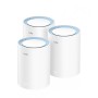Sistema Wi-Fi CUDY M1200 - 2.4/5GHz - 300/867Mbps - 2x RJ-45 - 3 Piezas - M1200_3PK