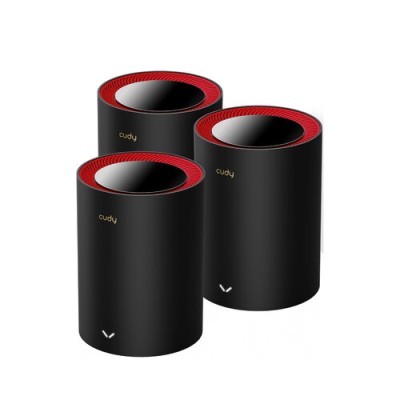 Sistema Wi-Fi CUDY M3000 - 2.4/5GHz - 574/2402 Mbps - 2x RJ-45 - 3 Piezas - M3000_3PK