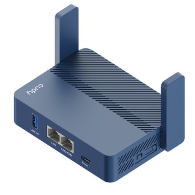 Router CUDY TR3000 - 2.4/5GHz - 574/2402Mbps - 1x RJ-45 - 2 Antenas - TR3000